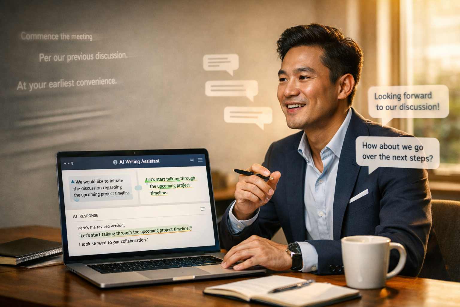 Uso de IA para mejorar ingles profesional en contexto de oficina